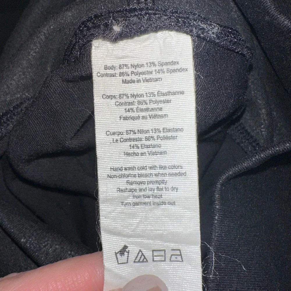 ALO Yoga Moto Leggings High Waist‎ Black Moto Panel Detail Athleisure Small
